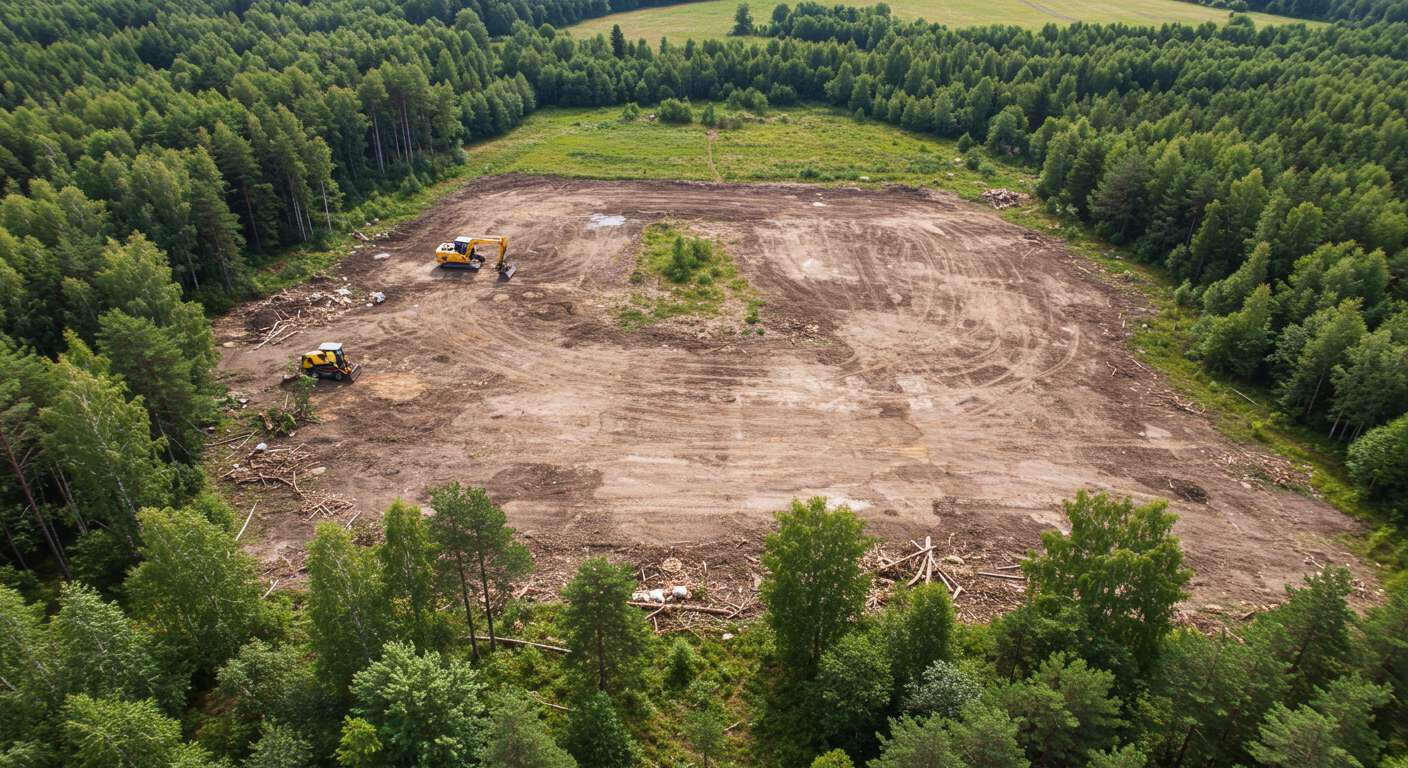 Раскорчёвка земель под дачное строительство