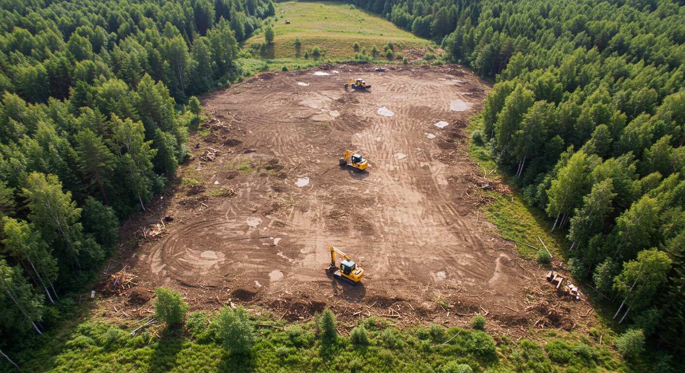 Механизированная раскорчёвка участка для дачного строительства Раскорчёвка земель под дачное строительство