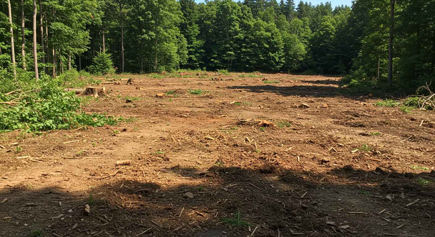 Раскорчёвка при создании пастбищ