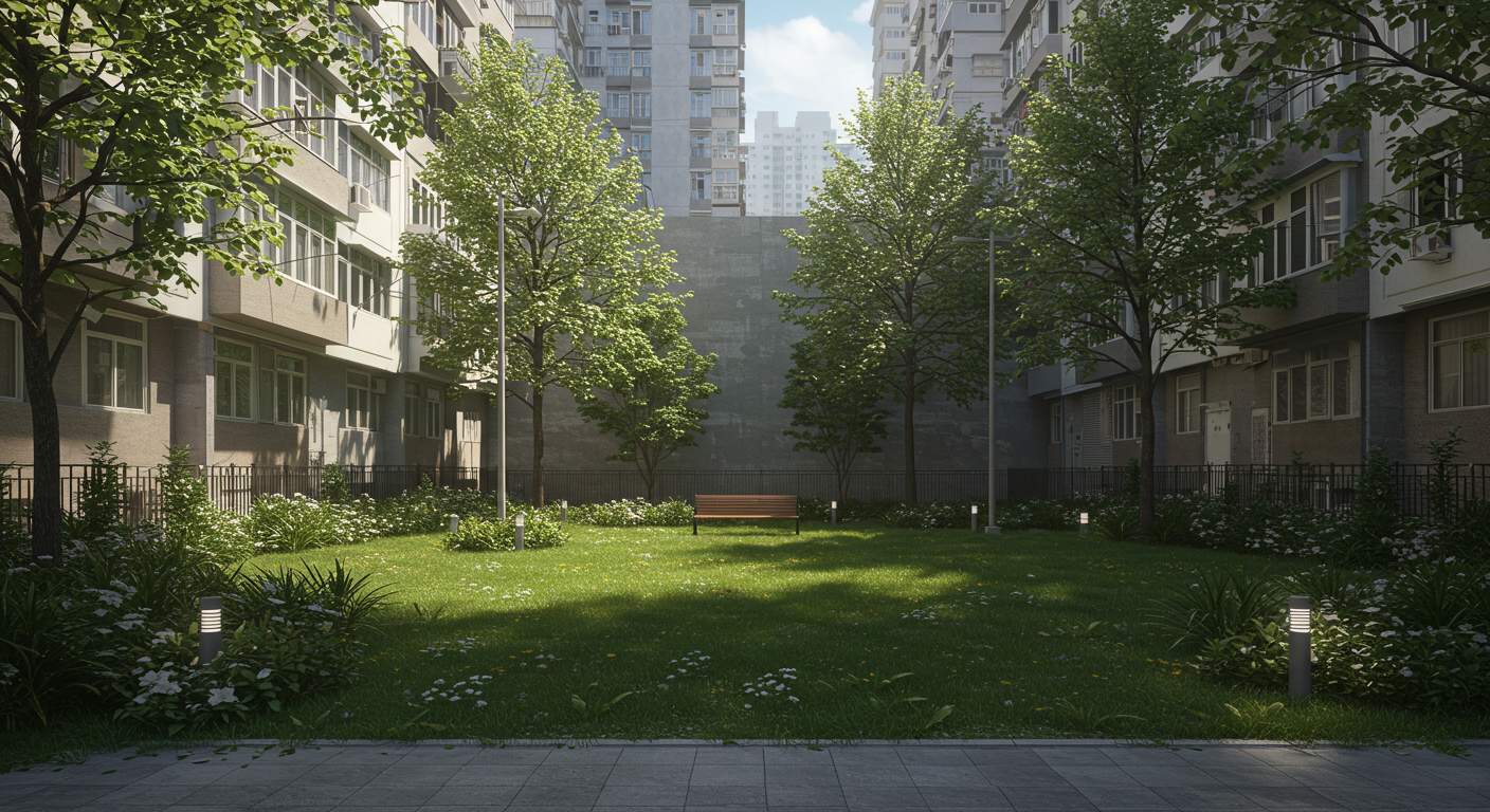 Раскорчёвка участка в плотной застройке