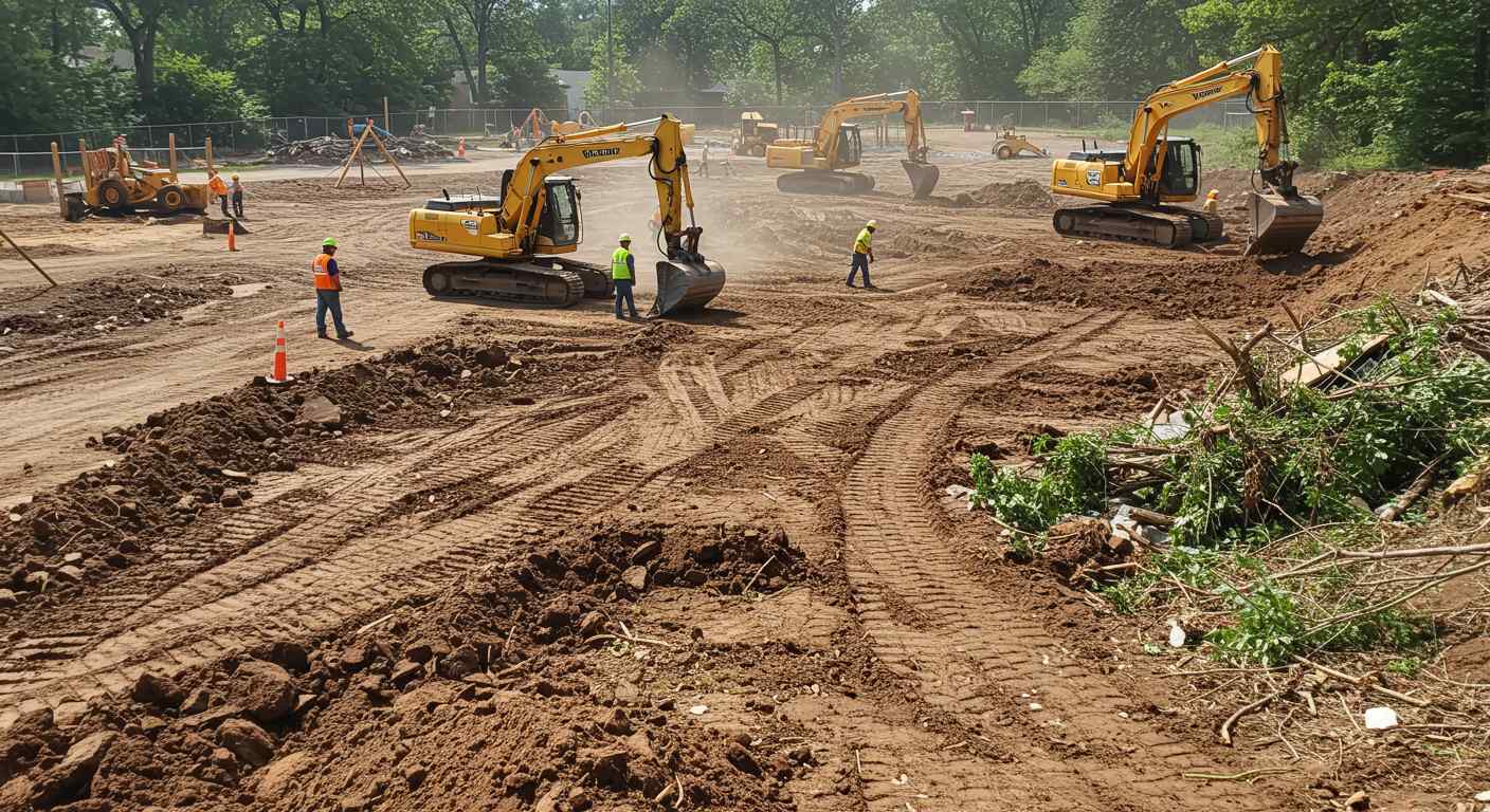 Очистка и подготовка территории Раскорчёвка участка под детскую площадку