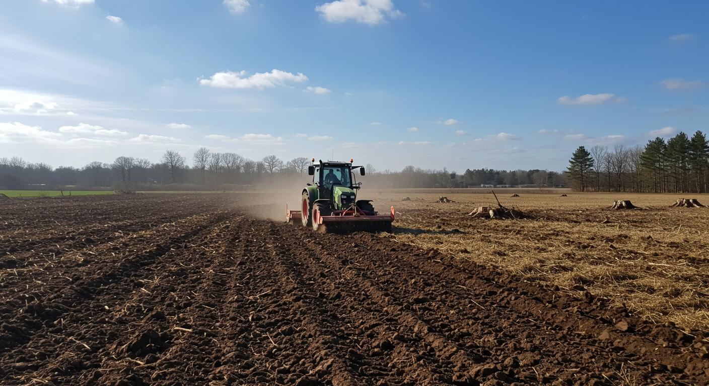 Раскорчёвка земли под новые посадки