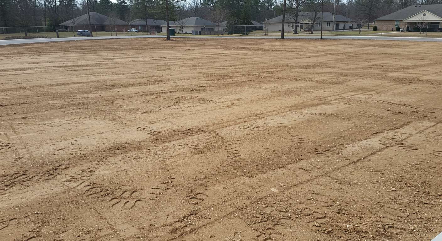 Раскорчёвка участка под парковку