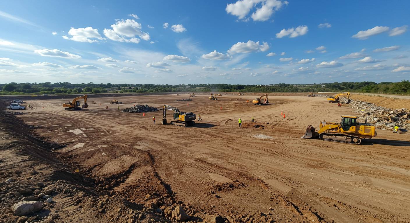 Раскорчёвка участка под рекультивацию