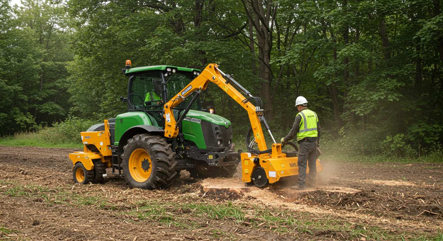 Раскорчёвка с тракторным корчевателем Раскорчёвка с тракторным корчевателем