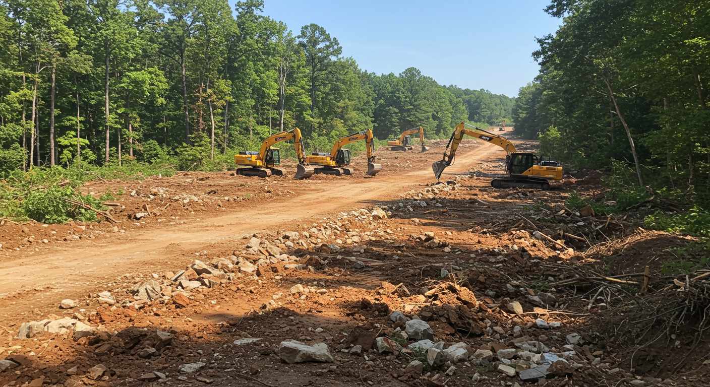 Раскорчёвка строительной площадки