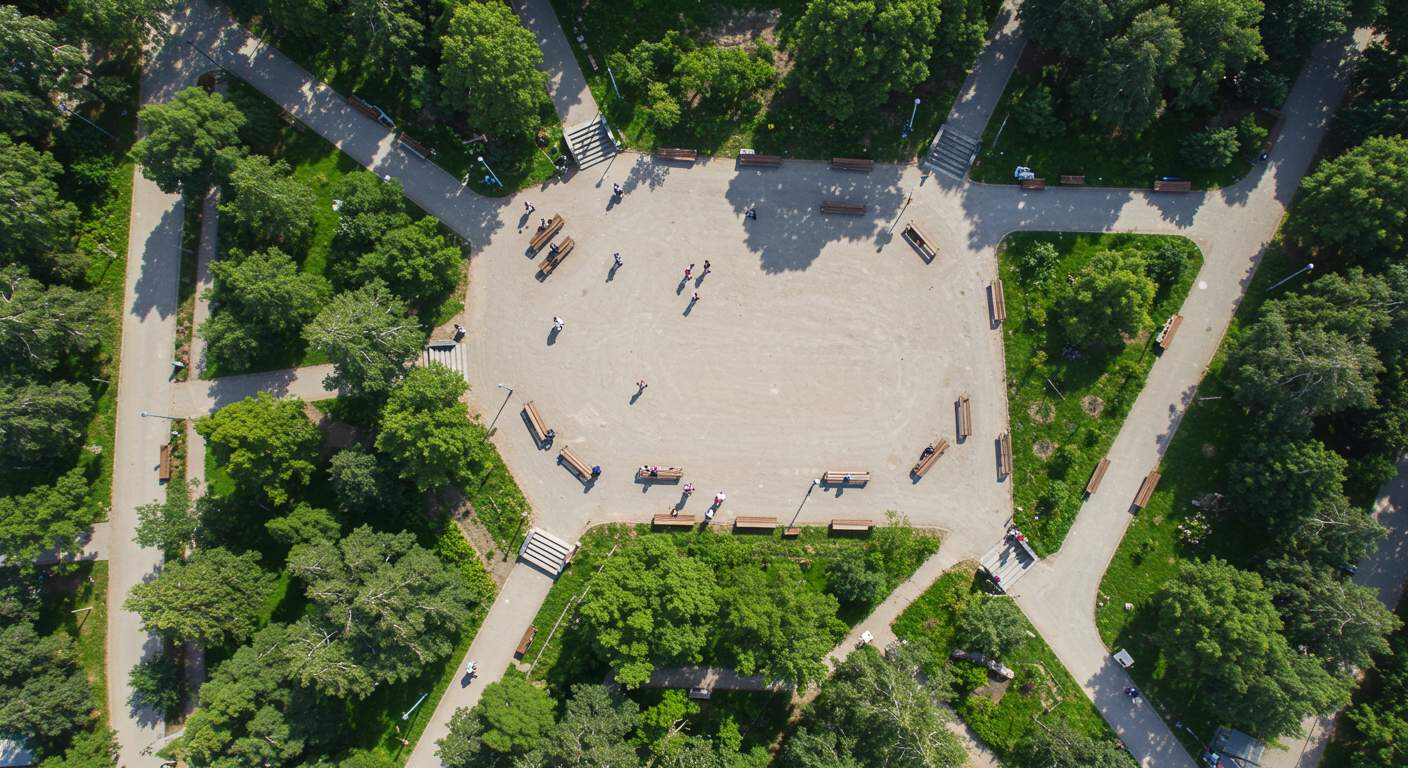 Формирование открытых площадей