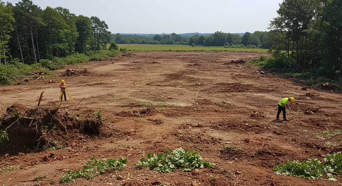 Раскорчёвка и планировка участка