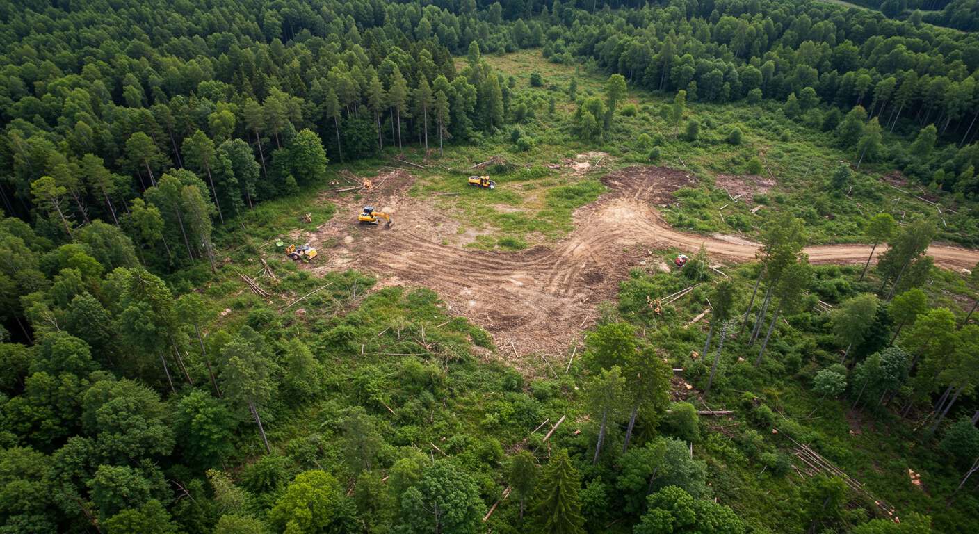 Раскорчёвка целинных земель