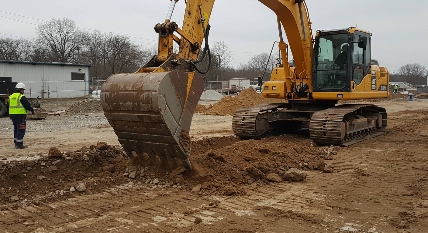 Раскорчёвка тяжёлой техникой