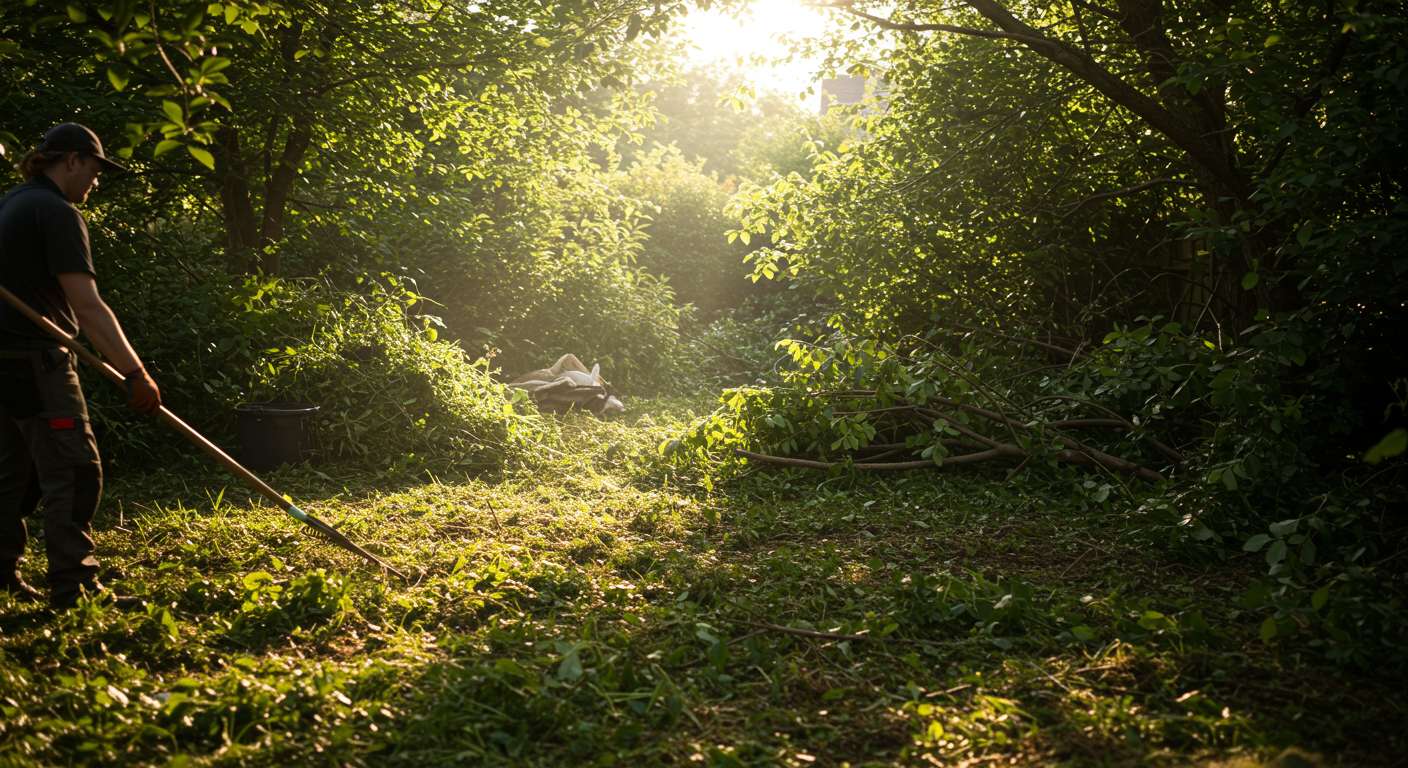 Раскорчёвка старого сада