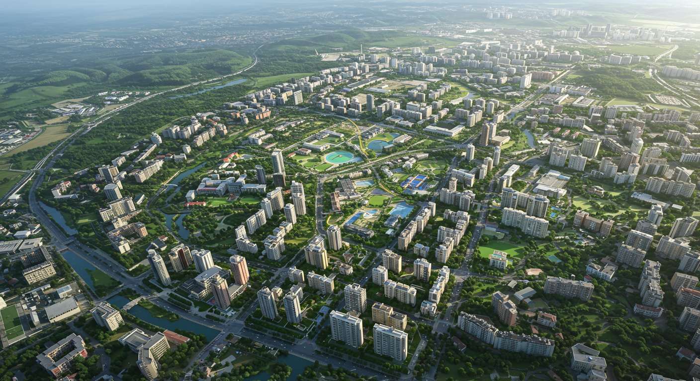Планировка территории профессиональной техникой