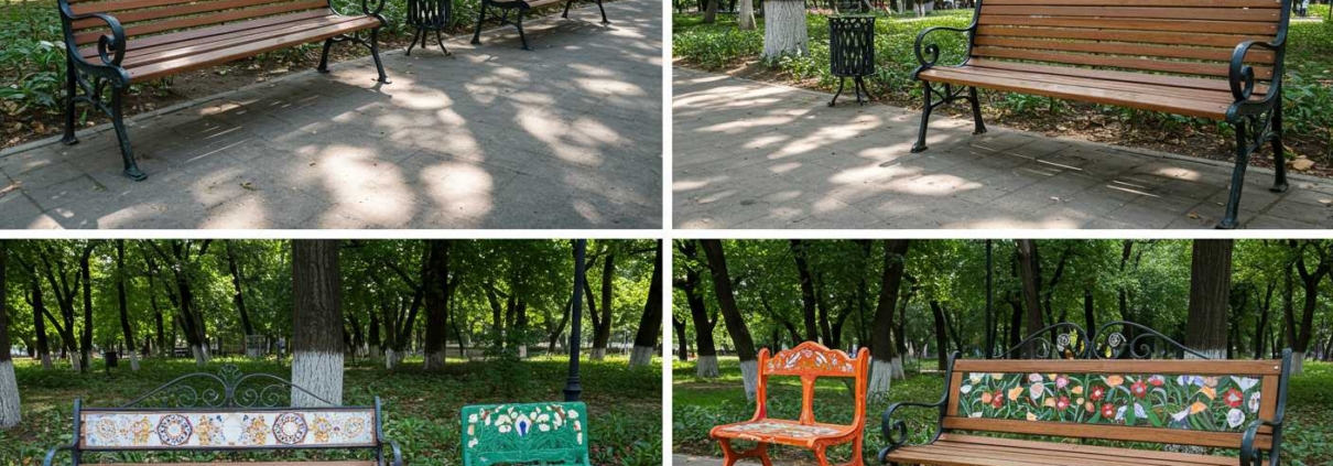 Декоративные скамейки