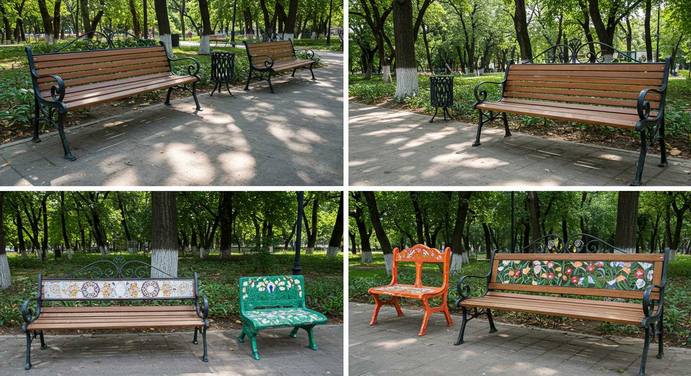 Декоративные скамейки