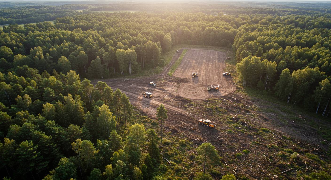 Раскорчёвка земель для расширения сельхозугодий