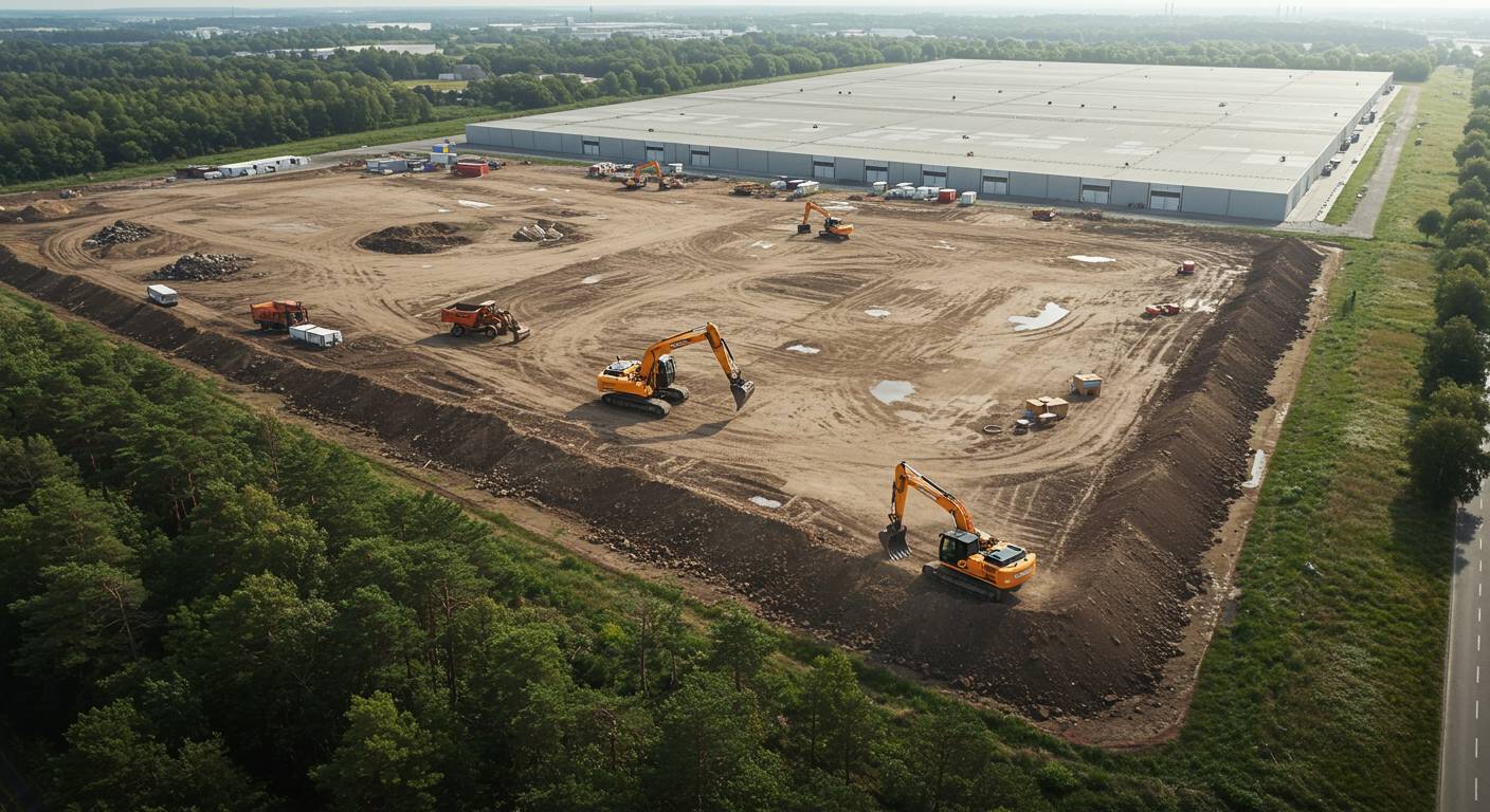 Раскорчёвка территории под логистический центр