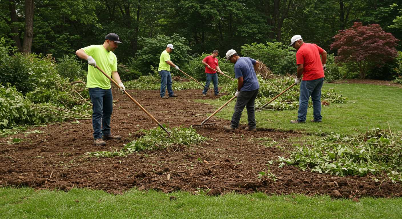 Раскорчёвка земли для ландшафтного дизайна