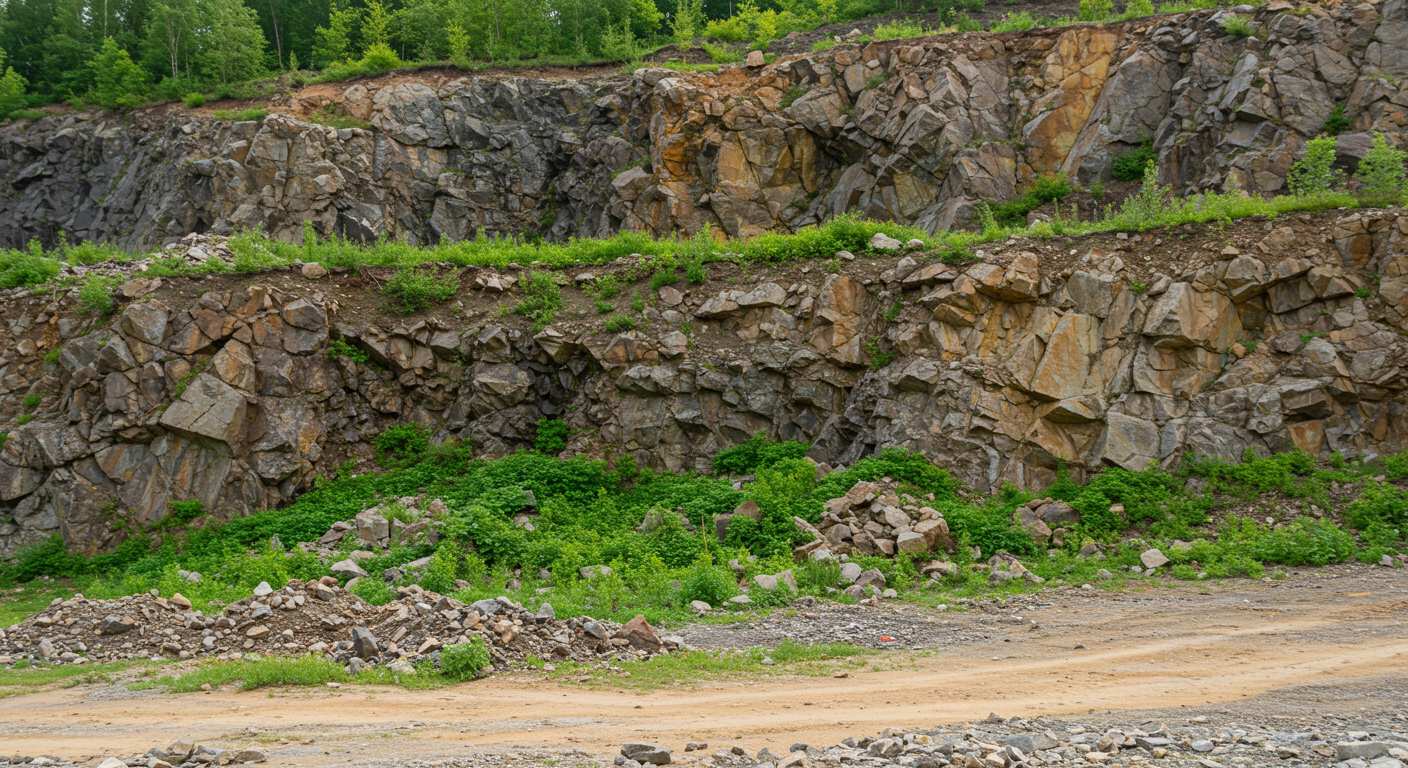 Раскорчёвка территории карьера