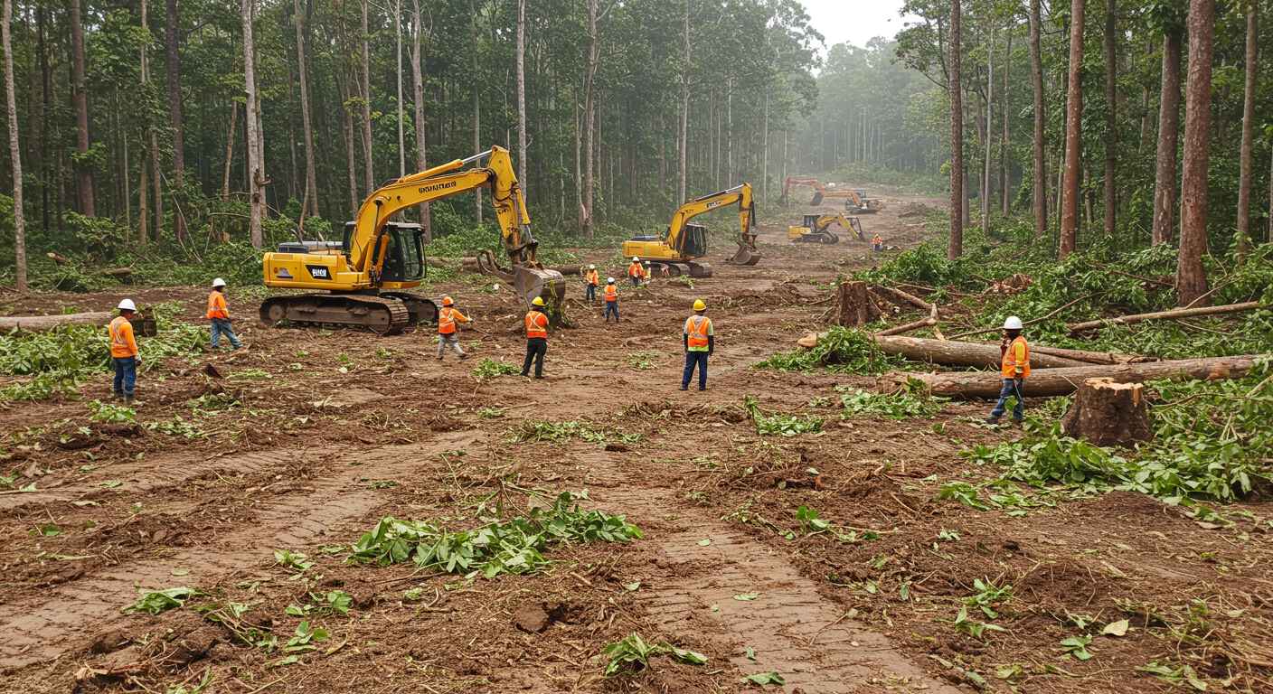 Расчистка участка от растительности