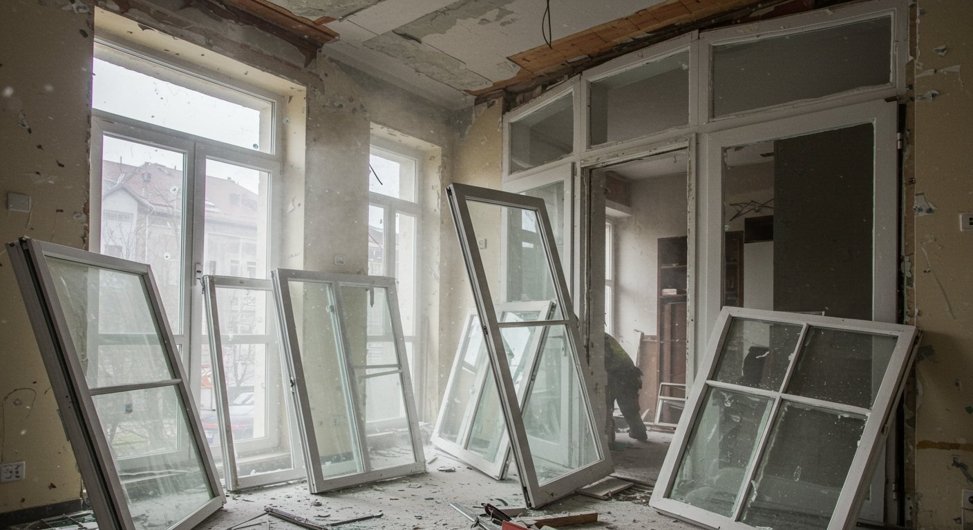 Комплексный вывоз дверей и окон