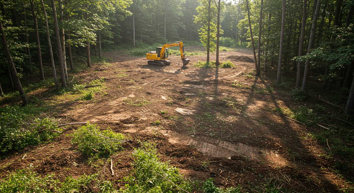 Раскорчёвка земли под тепличное хозяйство