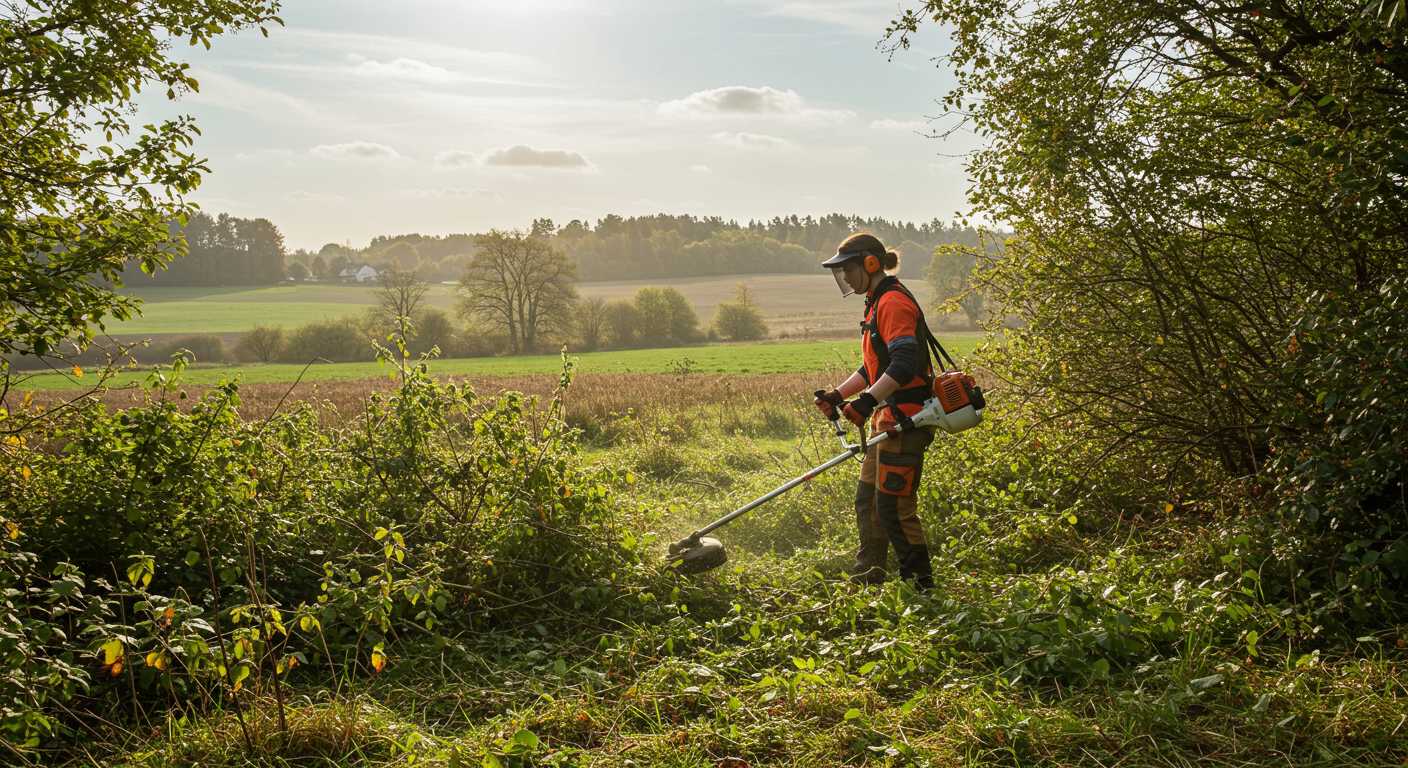 Раскорчёвка зарослей в сельской местности