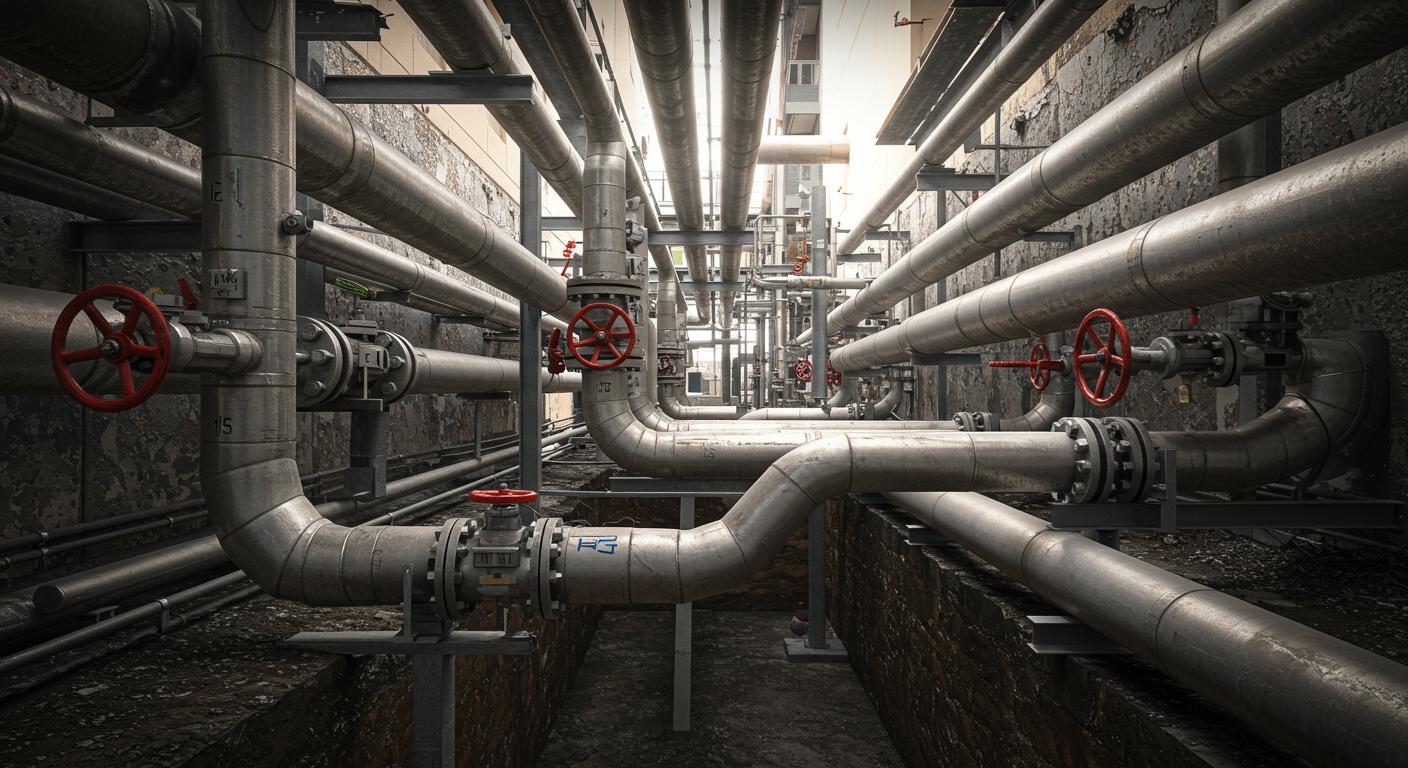 Проведение газовых и тепловых коммуникаций
