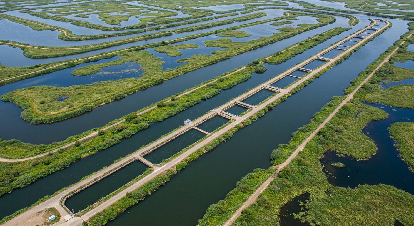 Комплексная водная зона на благоустроенной территории