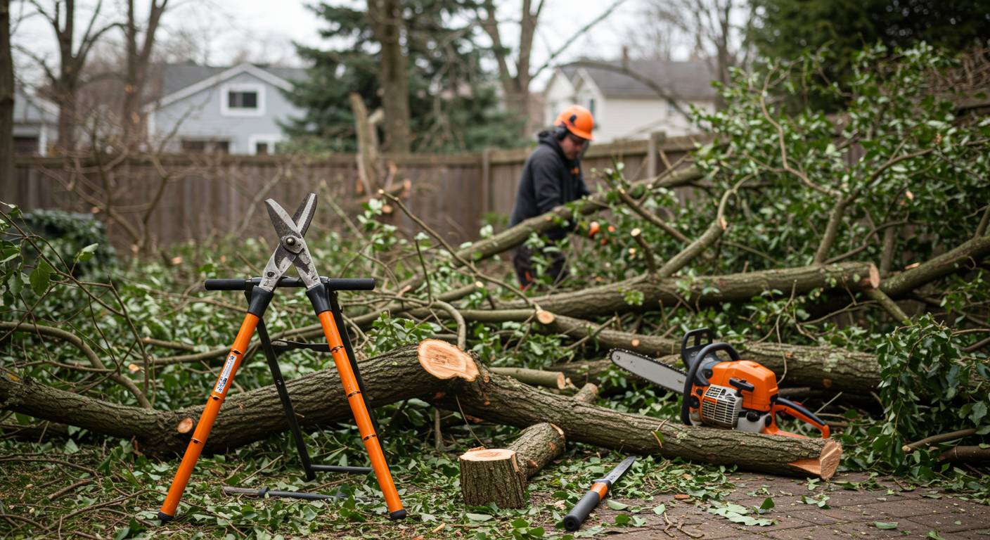 Вывоз веток после обрезки деревьев