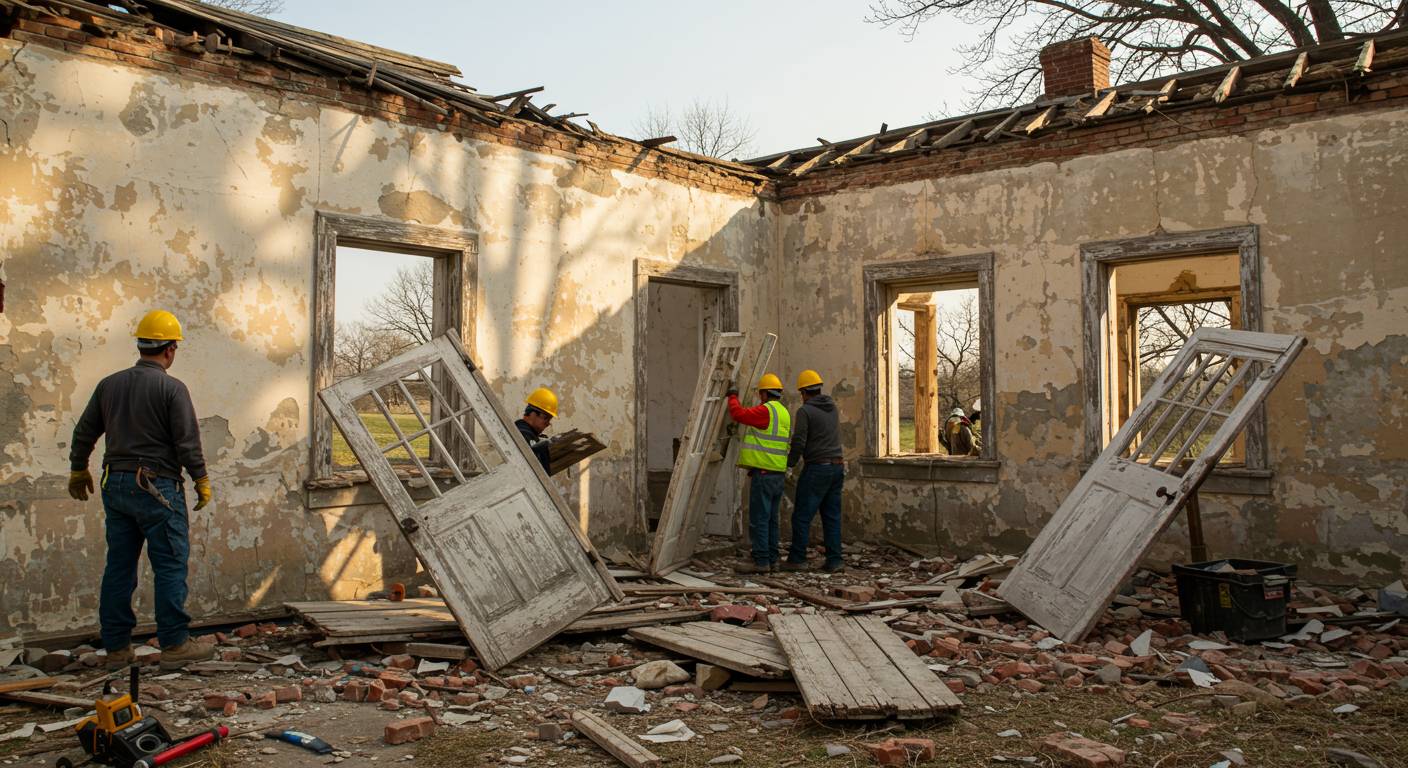 Вывоз старых дверей и окон