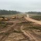 Раскорчёвка земельных участков для новых дорог