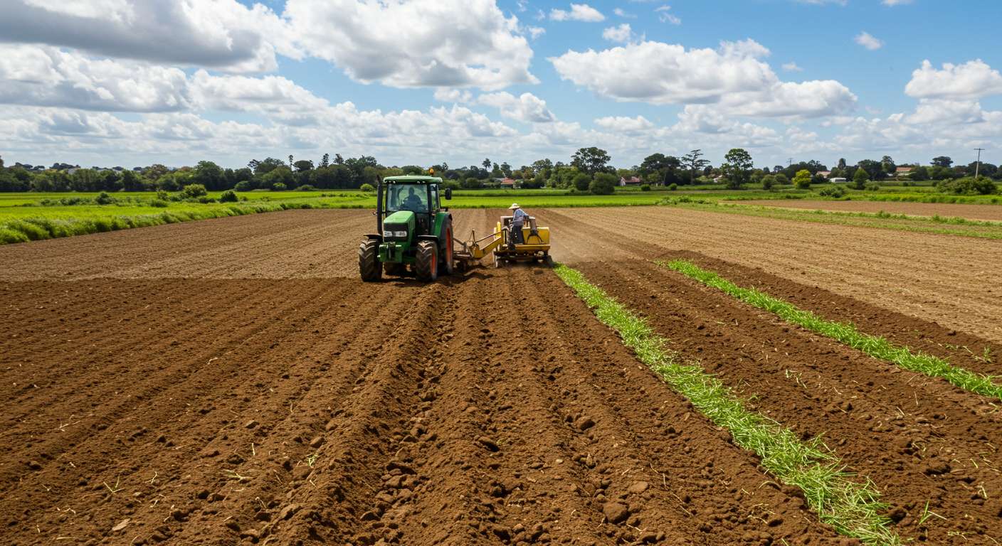Обработка земель под посадку и озеленение