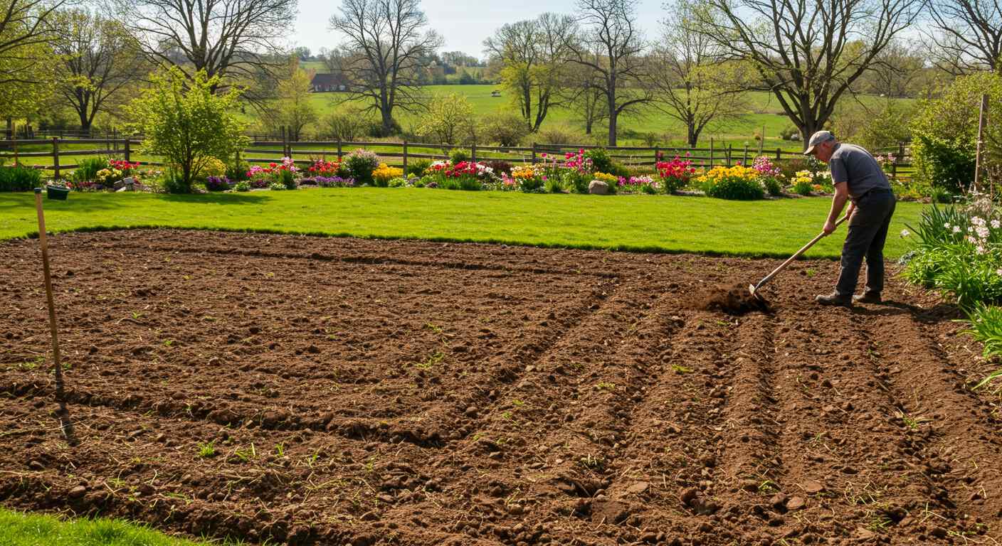 Подготовка земельного участка для посадки растений Обработка земли под озеленение