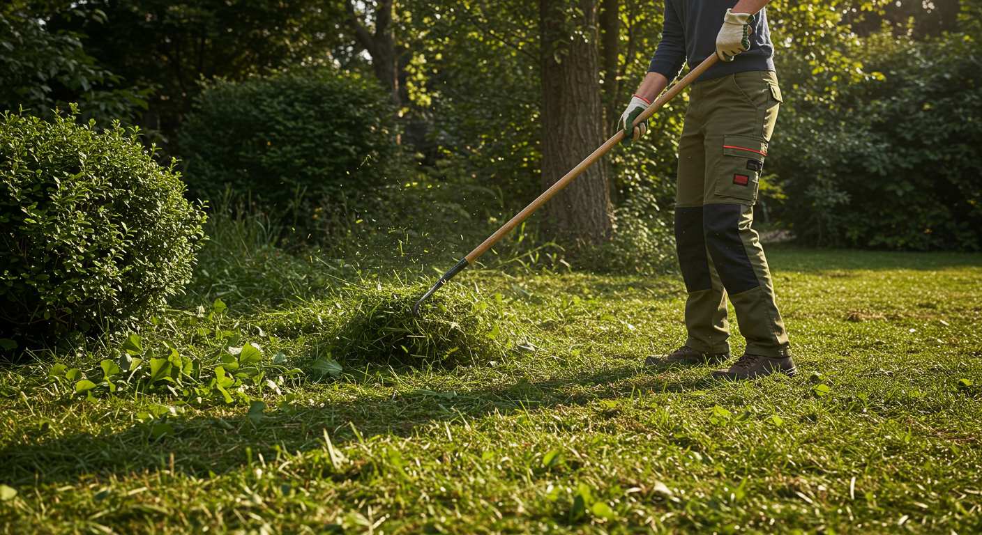 Очистка участка от кустарников и травы