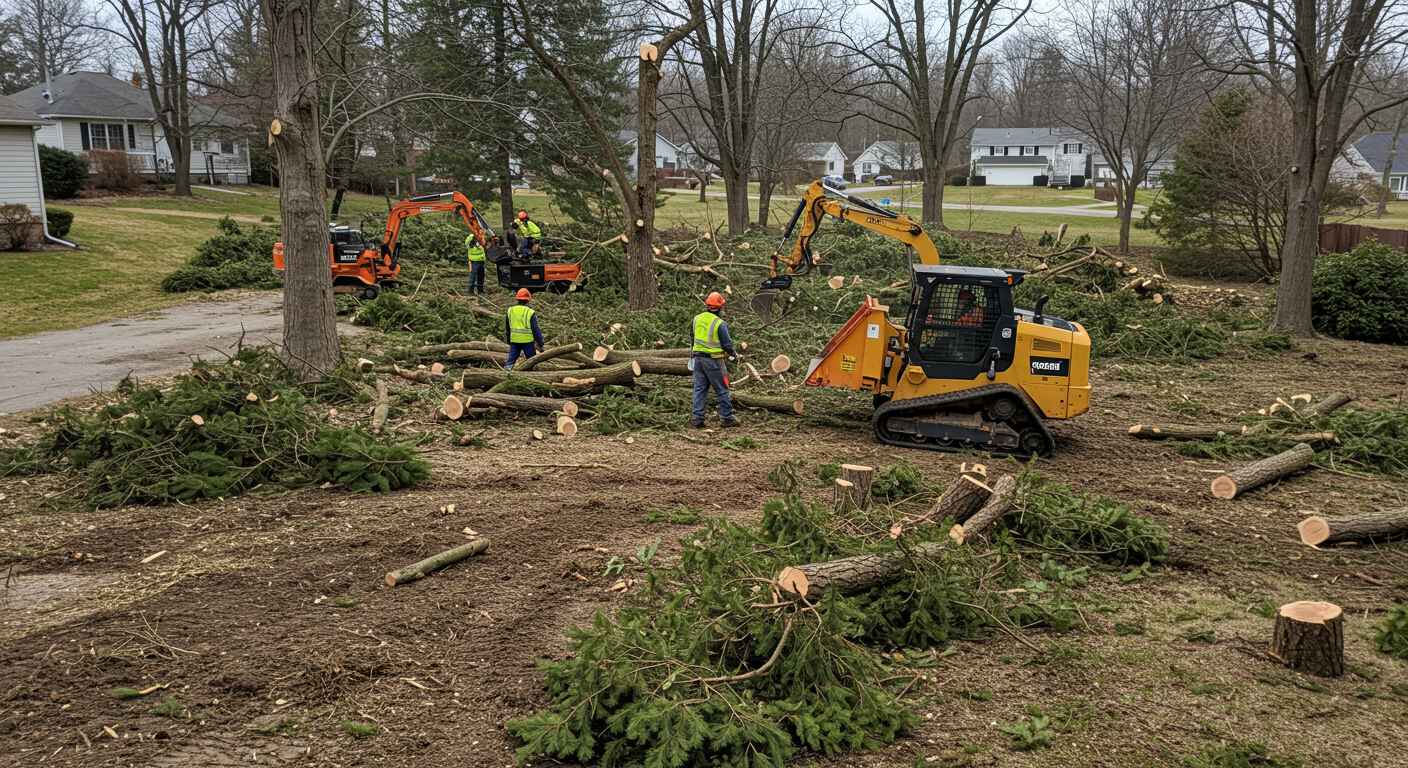 Вывоз деревьев и кустарников