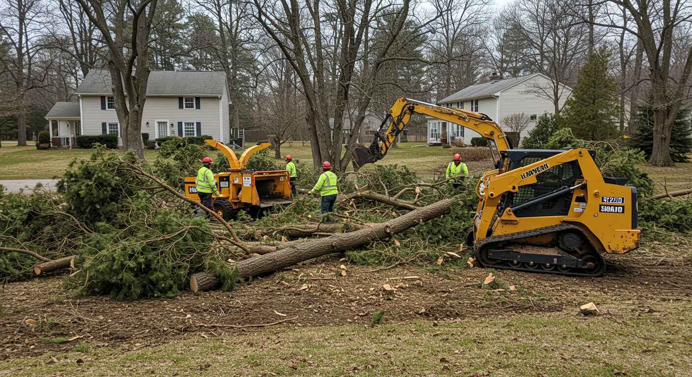 Вывоз деревьев и кустарников с участка