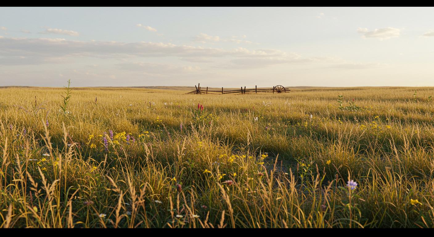 Раскорчёвка степной территории