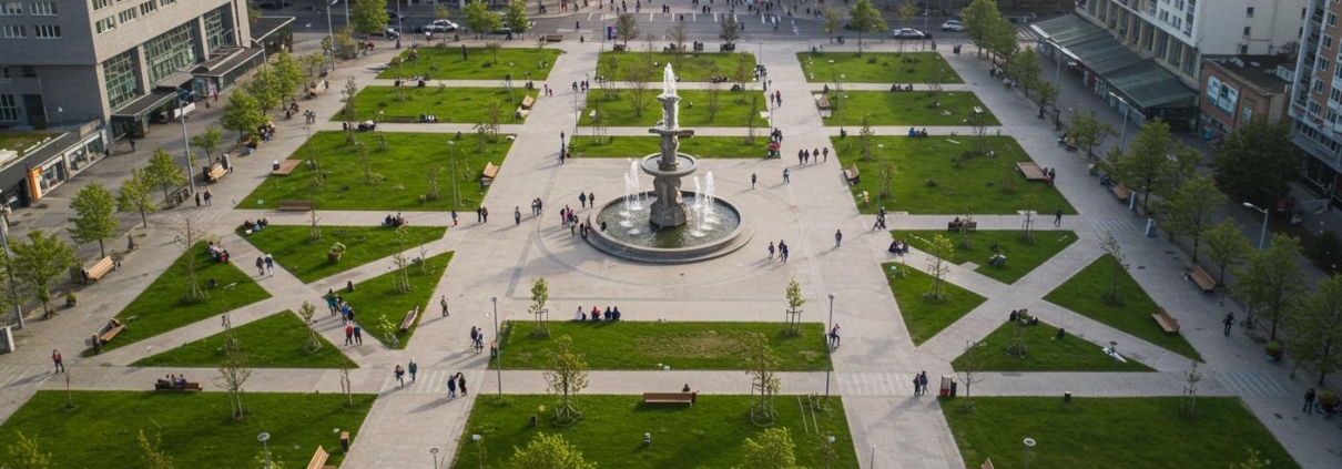 Формирование открытых площадей
